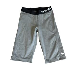 Nike Pro Spandex Shorts 10" Gray Women's S